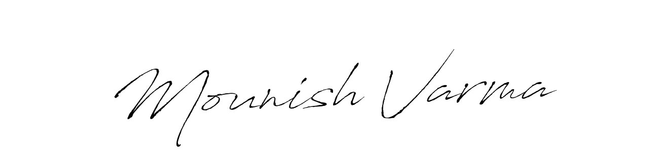if you are searching for the best signature style for your name Mounish Varma. so please give up your signature search. here we have designed multiple signature styles  using Antro_Vectra. Mounish Varma signature style 6 images and pictures png