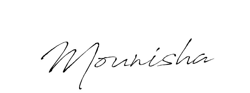 Also You can easily find your signature by using the search form. We will create Mounisha name handwritten signature images for you free of cost using Antro_Vectra sign style. Mounisha signature style 6 images and pictures png