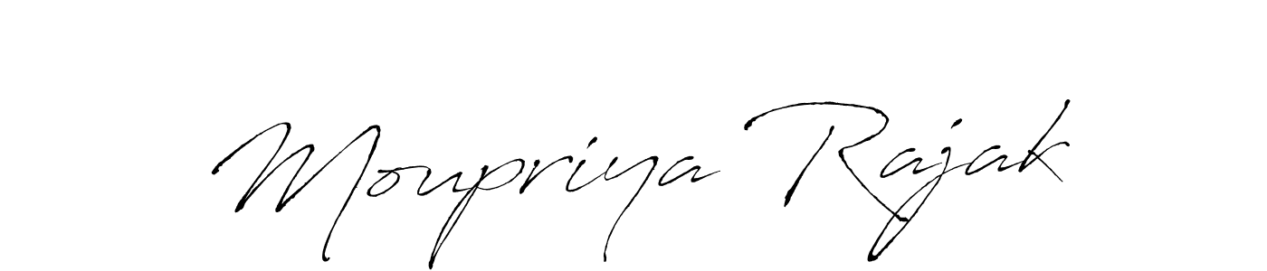 Moupriya Rajak stylish signature style. Best Handwritten Sign (Antro_Vectra) for my name. Handwritten Signature Collection Ideas for my name Moupriya Rajak. Moupriya Rajak signature style 6 images and pictures png