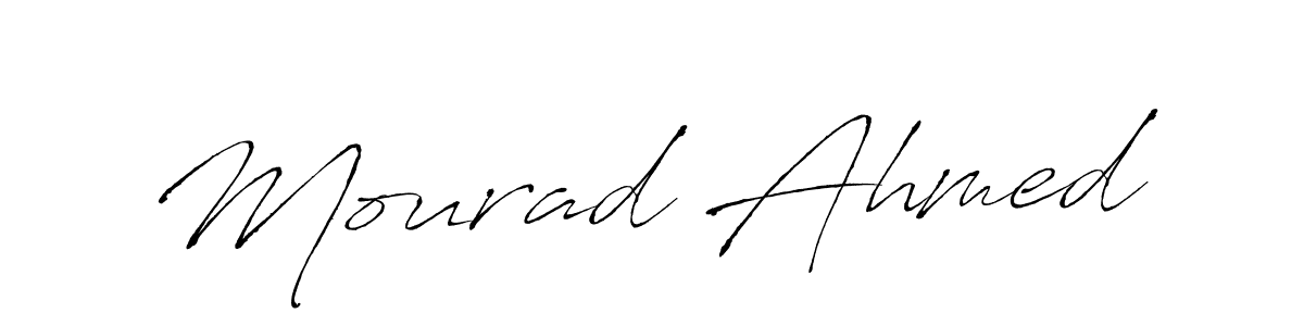 How to make Mourad Ahmed signature? Antro_Vectra is a professional autograph style. Create handwritten signature for Mourad Ahmed name. Mourad Ahmed signature style 6 images and pictures png