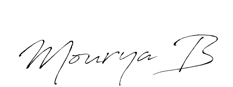 The best way (Antro_Vectra) to make a short signature is to pick only two or three words in your name. The name Mourya B include a total of six letters. For converting this name. Mourya B signature style 6 images and pictures png