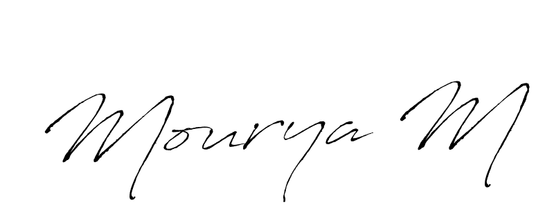 You can use this online signature creator to create a handwritten signature for the name Mourya M. This is the best online autograph maker. Mourya M signature style 6 images and pictures png