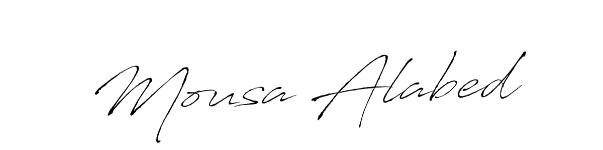 The best way (Antro_Vectra) to make a short signature is to pick only two or three words in your name. The name Mousa Alabed include a total of six letters. For converting this name. Mousa Alabed signature style 6 images and pictures png