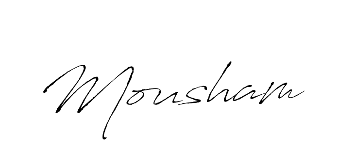 How to make Mousham name signature. Use Antro_Vectra style for creating short signs online. This is the latest handwritten sign. Mousham signature style 6 images and pictures png