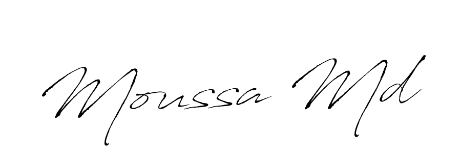 Also You can easily find your signature by using the search form. We will create Moussa Md name handwritten signature images for you free of cost using Antro_Vectra sign style. Moussa Md signature style 6 images and pictures png
