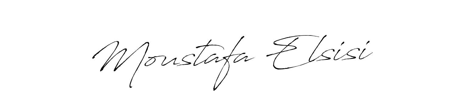 Design your own signature with our free online signature maker. With this signature software, you can create a handwritten (Antro_Vectra) signature for name Moustafa Elsisi. Moustafa Elsisi signature style 6 images and pictures png