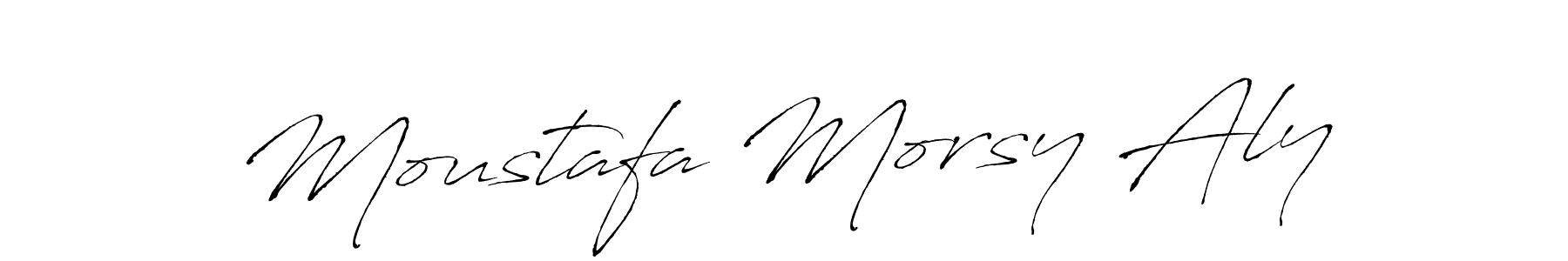 Create a beautiful signature design for name Moustafa Morsy Aly. With this signature (Antro_Vectra) fonts, you can make a handwritten signature for free. Moustafa Morsy Aly signature style 6 images and pictures png