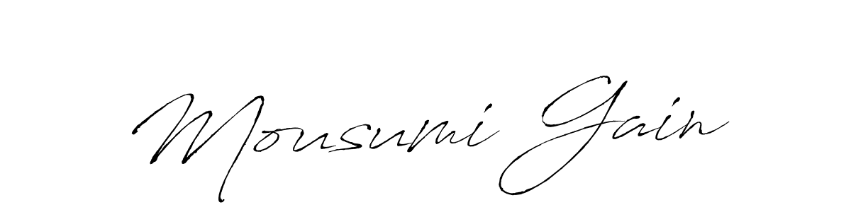 if you are searching for the best signature style for your name Mousumi Gain. so please give up your signature search. here we have designed multiple signature styles  using Antro_Vectra. Mousumi Gain signature style 6 images and pictures png