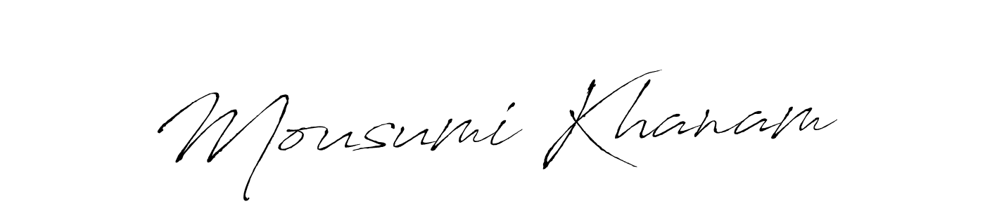 Also You can easily find your signature by using the search form. We will create Mousumi Khanam name handwritten signature images for you free of cost using Antro_Vectra sign style. Mousumi Khanam signature style 6 images and pictures png