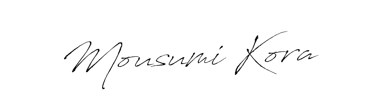 You should practise on your own different ways (Antro_Vectra) to write your name (Mousumi Kora) in signature. don't let someone else do it for you. Mousumi Kora signature style 6 images and pictures png