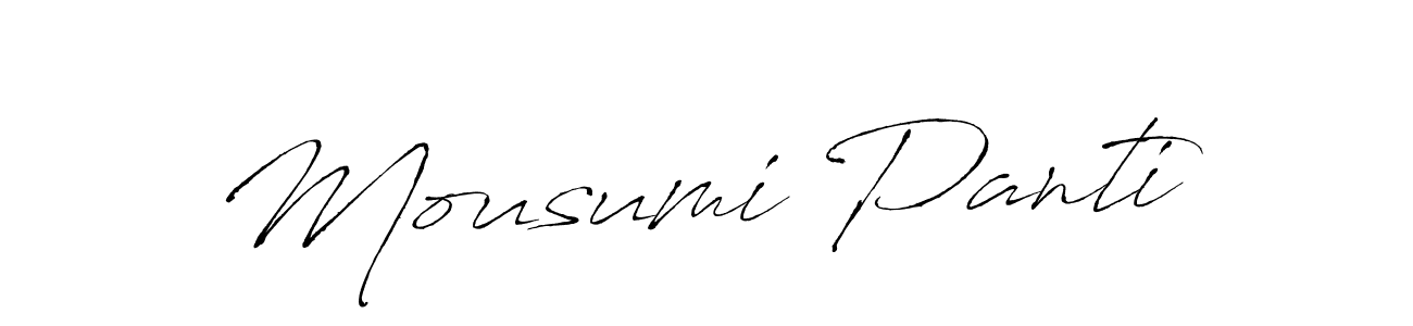 How to make Mousumi Panti signature? Antro_Vectra is a professional autograph style. Create handwritten signature for Mousumi Panti name. Mousumi Panti signature style 6 images and pictures png