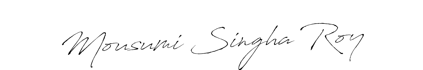 Similarly Antro_Vectra is the best handwritten signature design. Signature creator online .You can use it as an online autograph creator for name Mousumi Singha Roy. Mousumi Singha Roy signature style 6 images and pictures png