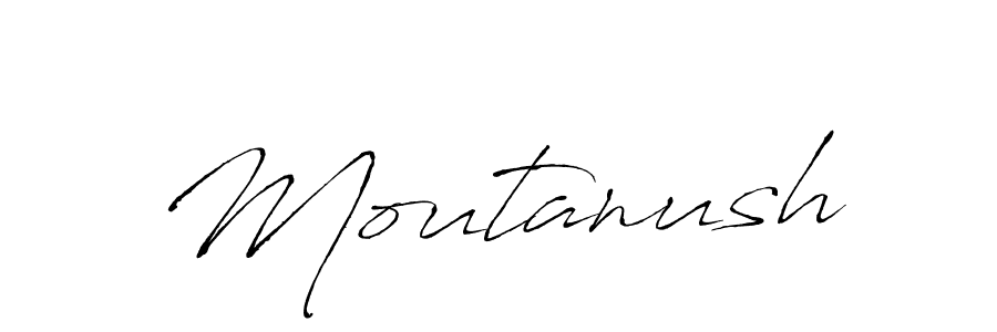 Create a beautiful signature design for name Moutanush. With this signature (Antro_Vectra) fonts, you can make a handwritten signature for free. Moutanush signature style 6 images and pictures png