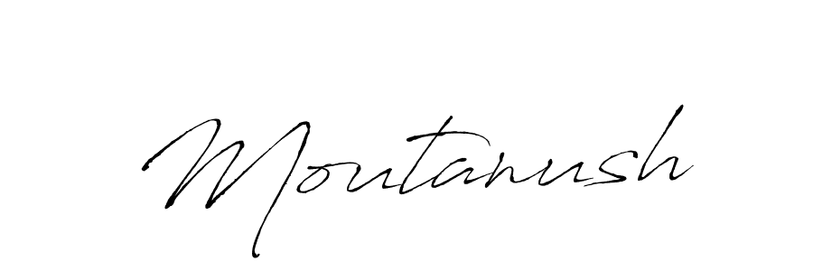 Create a beautiful signature design for name Moutanush. With this signature (Antro_Vectra) fonts, you can make a handwritten signature for free. Moutanush signature style 6 images and pictures png