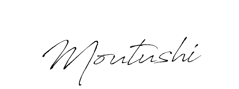 The best way (Antro_Vectra) to make a short signature is to pick only two or three words in your name. The name Moutushi include a total of six letters. For converting this name. Moutushi signature style 6 images and pictures png