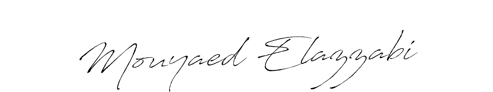 You should practise on your own different ways (Antro_Vectra) to write your name (Mouyaed Elazzabi) in signature. don't let someone else do it for you. Mouyaed Elazzabi signature style 6 images and pictures png