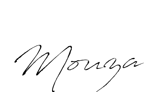 Use a signature maker to create a handwritten signature online. With this signature software, you can design (Antro_Vectra) your own signature for name Mouza. Mouza signature style 6 images and pictures png