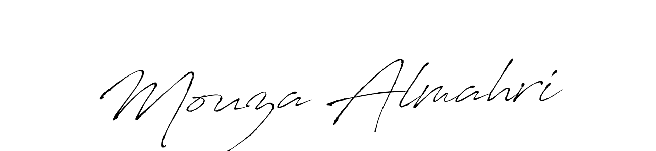 You should practise on your own different ways (Antro_Vectra) to write your name (Mouza Almahri) in signature. don't let someone else do it for you. Mouza Almahri signature style 6 images and pictures png