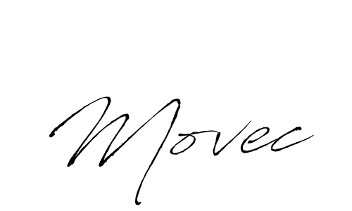 Design your own signature with our free online signature maker. With this signature software, you can create a handwritten (Antro_Vectra) signature for name Movec. Movec signature style 6 images and pictures png