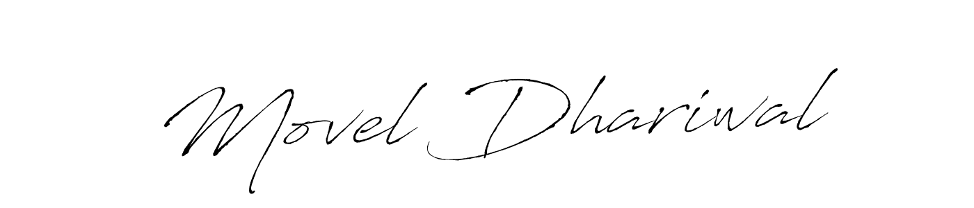 Also we have Movel Dhariwal name is the best signature style. Create professional handwritten signature collection using Antro_Vectra autograph style. Movel Dhariwal signature style 6 images and pictures png