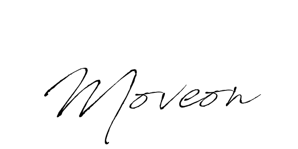 Use a signature maker to create a handwritten signature online. With this signature software, you can design (Antro_Vectra) your own signature for name Moveon. Moveon signature style 6 images and pictures png