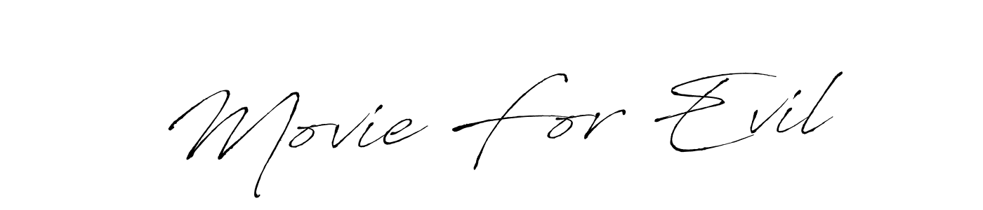 Check out images of Autograph of Movie For Evil name. Actor Movie For Evil Signature Style. Antro_Vectra is a professional sign style online. Movie For Evil signature style 6 images and pictures png