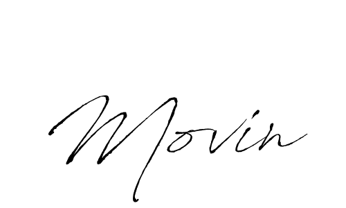 Use a signature maker to create a handwritten signature online. With this signature software, you can design (Antro_Vectra) your own signature for name Movin. Movin signature style 6 images and pictures png
