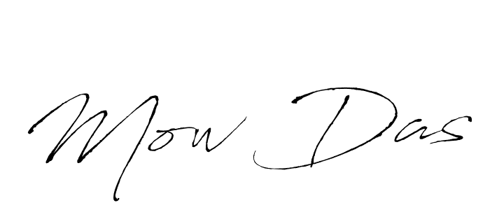 Make a beautiful signature design for name Mow Das. With this signature (Antro_Vectra) style, you can create a handwritten signature for free. Mow Das signature style 6 images and pictures png