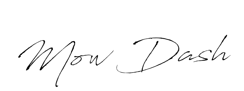 How to make Mow Dash signature? Antro_Vectra is a professional autograph style. Create handwritten signature for Mow Dash name. Mow Dash signature style 6 images and pictures png