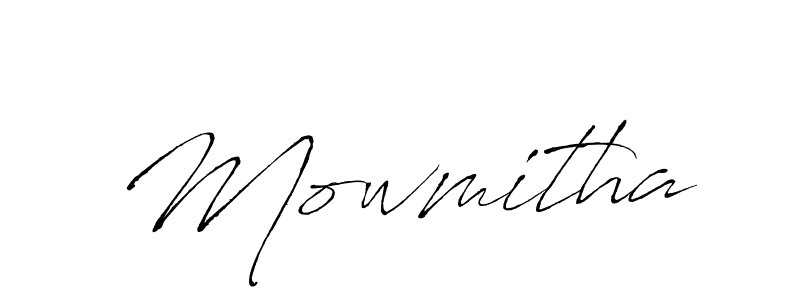 Design your own signature with our free online signature maker. With this signature software, you can create a handwritten (Antro_Vectra) signature for name Mowmitha. Mowmitha signature style 6 images and pictures png