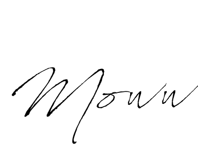 How to make Moww signature? Antro_Vectra is a professional autograph style. Create handwritten signature for Moww name. Moww signature style 6 images and pictures png