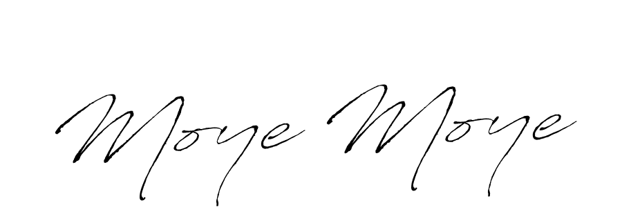 Use a signature maker to create a handwritten signature online. With this signature software, you can design (Antro_Vectra) your own signature for name Moye Moye. Moye Moye signature style 6 images and pictures png