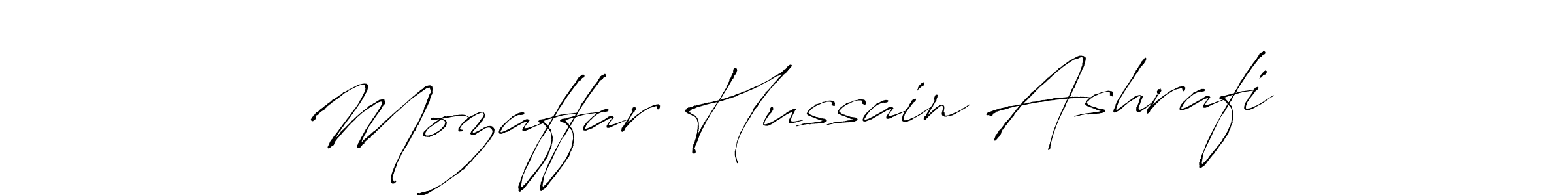Antro_Vectra is a professional signature style that is perfect for those who want to add a touch of class to their signature. It is also a great choice for those who want to make their signature more unique. Get Mozaffar Hussain Ashrafi name to fancy signature for free. Mozaffar Hussain Ashrafi signature style 6 images and pictures png