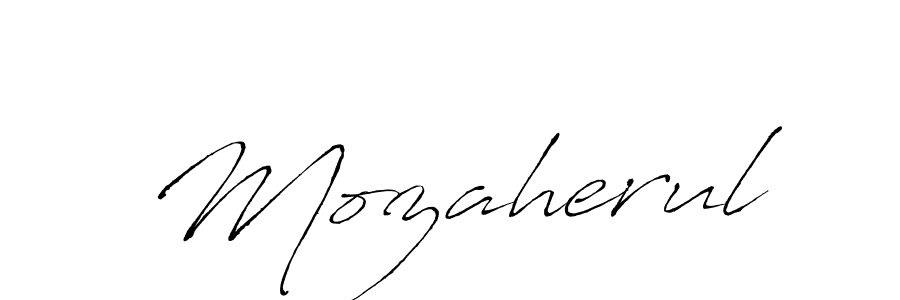 Also we have Mozaherul name is the best signature style. Create professional handwritten signature collection using Antro_Vectra autograph style. Mozaherul signature style 6 images and pictures png