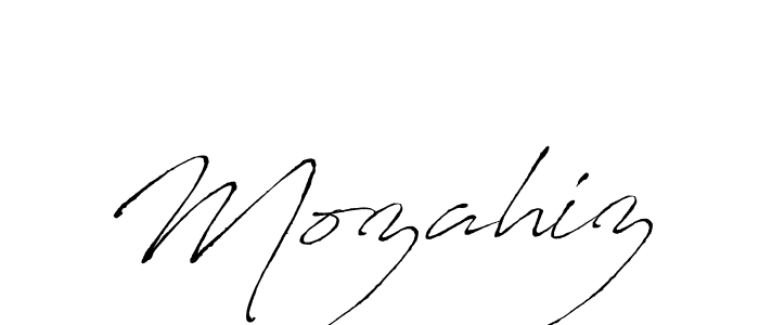 Use a signature maker to create a handwritten signature online. With this signature software, you can design (Antro_Vectra) your own signature for name Mozahiz. Mozahiz signature style 6 images and pictures png