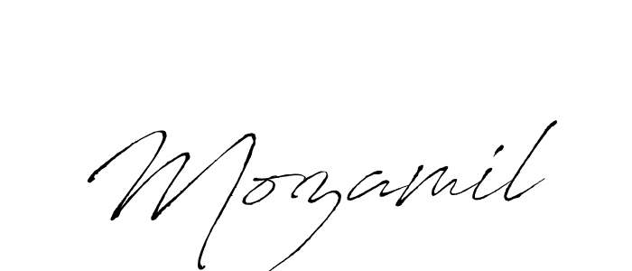 The best way (Antro_Vectra) to make a short signature is to pick only two or three words in your name. The name Mozamil include a total of six letters. For converting this name. Mozamil signature style 6 images and pictures png
