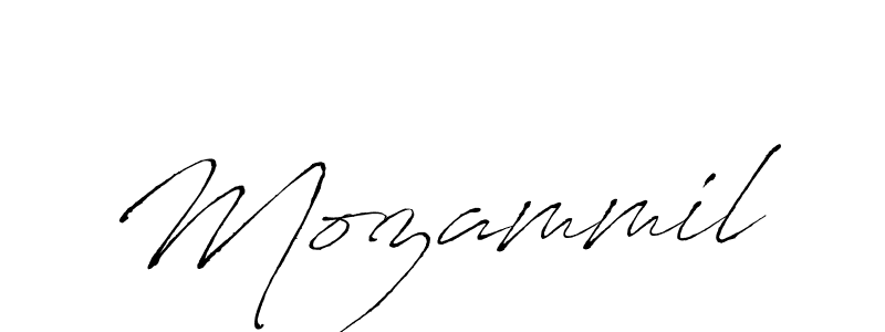 Mozammil stylish signature style. Best Handwritten Sign (Antro_Vectra) for my name. Handwritten Signature Collection Ideas for my name Mozammil. Mozammil signature style 6 images and pictures png