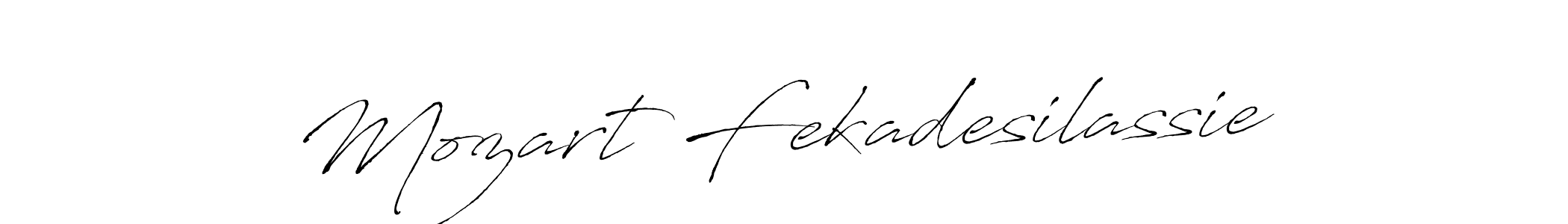 Also we have Mozart Fekadesilassie name is the best signature style. Create professional handwritten signature collection using Antro_Vectra autograph style. Mozart Fekadesilassie signature style 6 images and pictures png