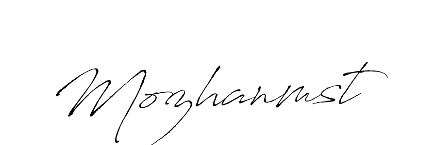 Make a beautiful signature design for name Mozhanmst. With this signature (Antro_Vectra) style, you can create a handwritten signature for free. Mozhanmst signature style 6 images and pictures png