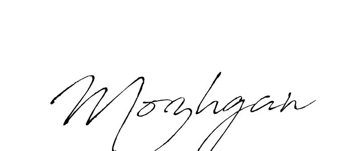 Design your own signature with our free online signature maker. With this signature software, you can create a handwritten (Antro_Vectra) signature for name Mozhgan. Mozhgan signature style 6 images and pictures png