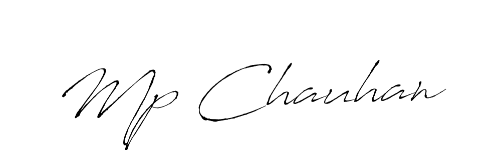 Make a beautiful signature design for name Mp Chauhan. With this signature (Antro_Vectra) style, you can create a handwritten signature for free. Mp Chauhan signature style 6 images and pictures png
