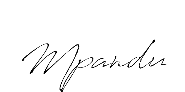 Create a beautiful signature design for name Mpandu. With this signature (Antro_Vectra) fonts, you can make a handwritten signature for free. Mpandu signature style 6 images and pictures png