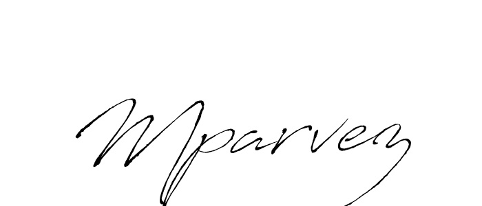 How to make Mparvez signature? Antro_Vectra is a professional autograph style. Create handwritten signature for Mparvez name. Mparvez signature style 6 images and pictures png