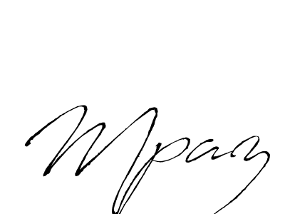 Best and Professional Signature Style for Mpaz. Antro_Vectra Best Signature Style Collection. Mpaz signature style 6 images and pictures png