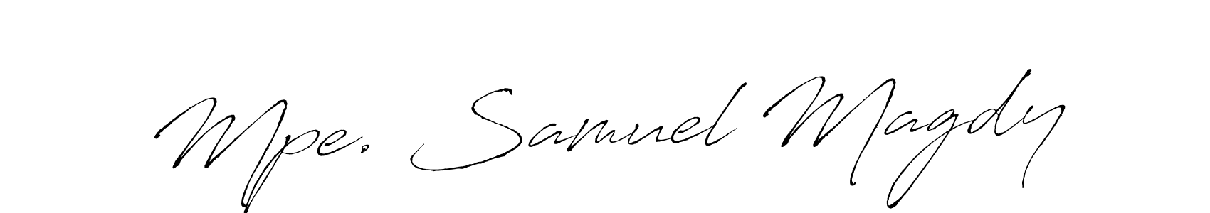 How to make Mpe. Samuel Magdy signature? Antro_Vectra is a professional autograph style. Create handwritten signature for Mpe. Samuel Magdy name. Mpe. Samuel Magdy signature style 6 images and pictures png