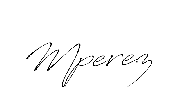 Create a beautiful signature design for name Mperez. With this signature (Antro_Vectra) fonts, you can make a handwritten signature for free. Mperez signature style 6 images and pictures png