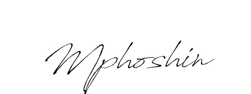 How to make Mphoshin signature? Antro_Vectra is a professional autograph style. Create handwritten signature for Mphoshin name. Mphoshin signature style 6 images and pictures png