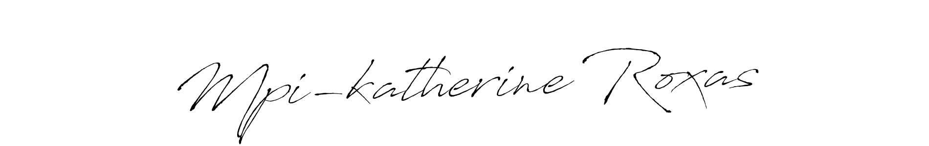 How to make Mpi-katherine Roxas name signature. Use Antro_Vectra style for creating short signs online. This is the latest handwritten sign. Mpi-katherine Roxas signature style 6 images and pictures png