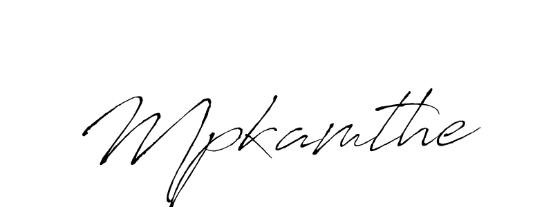 Design your own signature with our free online signature maker. With this signature software, you can create a handwritten (Antro_Vectra) signature for name Mpkamthe. Mpkamthe signature style 6 images and pictures png