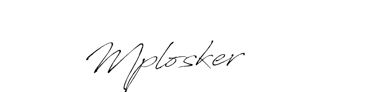 Best and Professional Signature Style for Mplosker    . Antro_Vectra Best Signature Style Collection. Mplosker     signature style 6 images and pictures png